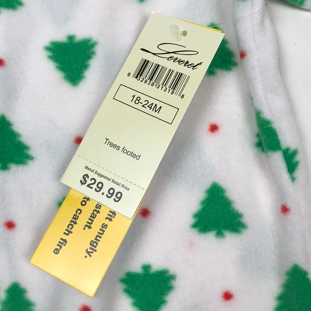 BUNDLE of 2 Leveret Baby Pajamas Zip Up Bodysuits NWT